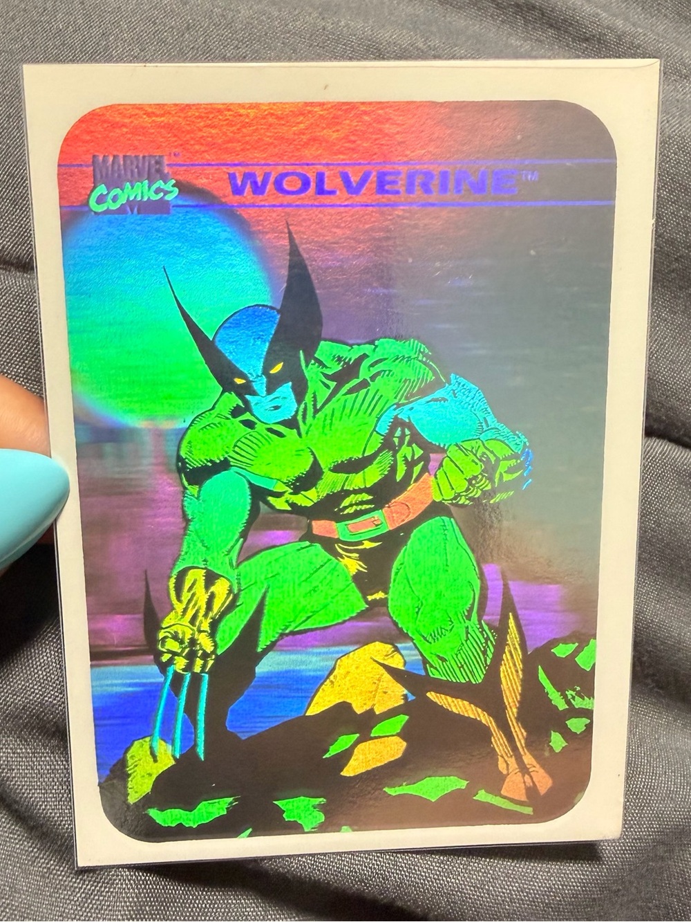 RARE Marvel Wolverine Hologram Card - 1990
